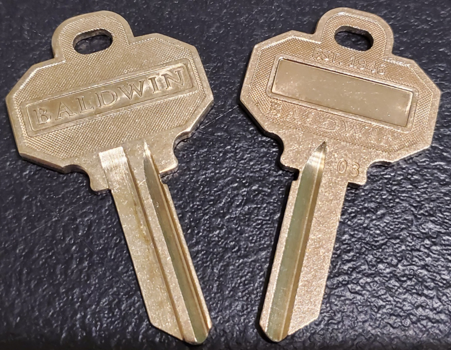 Baldwin Key Blanks - Stamped 03 - LOTS of (2) - QTY AVAILABLE - FREE SHIPPING!