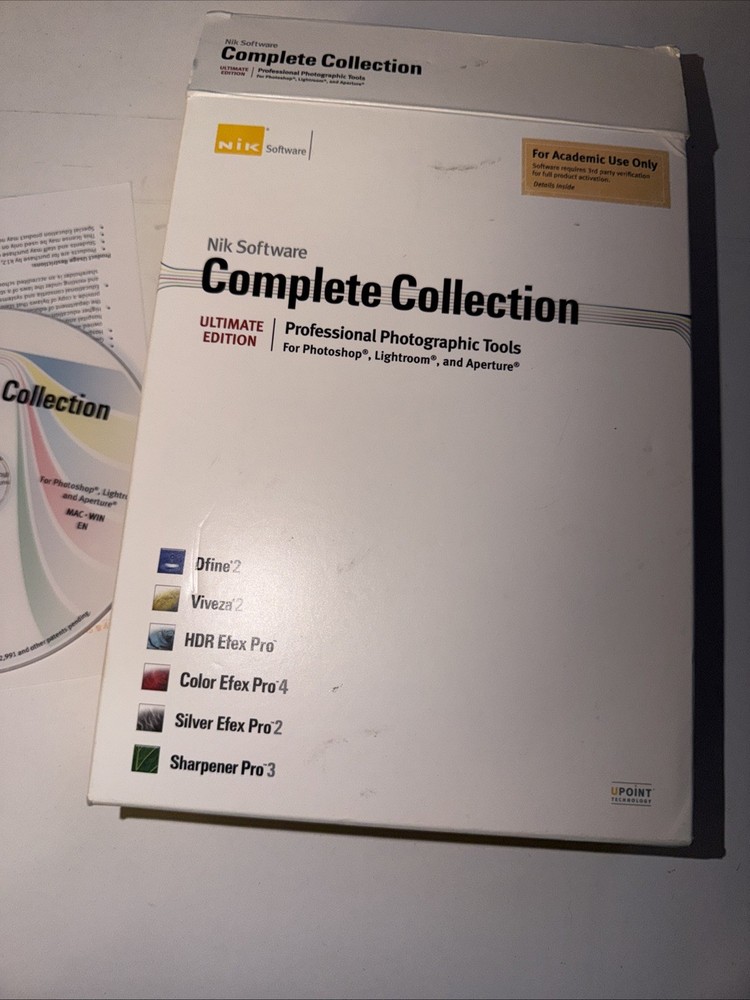 Nik Software Complete Collection Ultimate Edition VG Cnd Full Box Q85