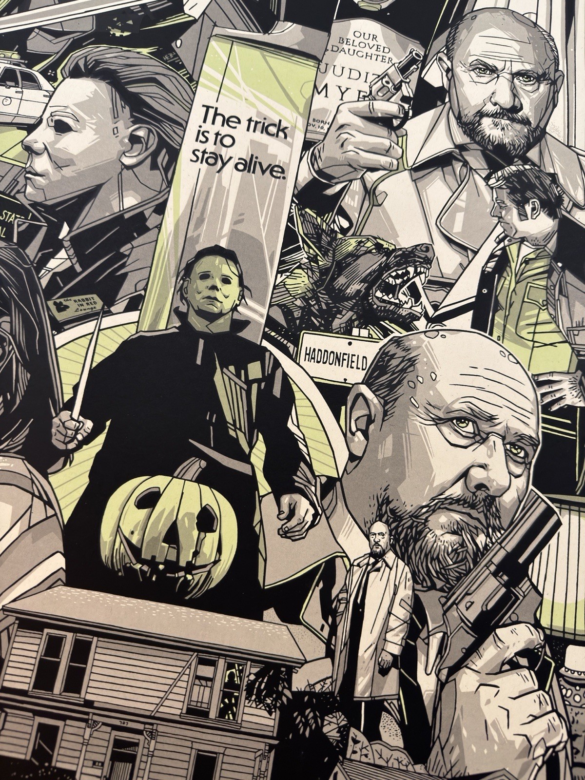 Tyler Stout Halloween Variant Movie Poster Print Glow In The Dark Mondo Artist