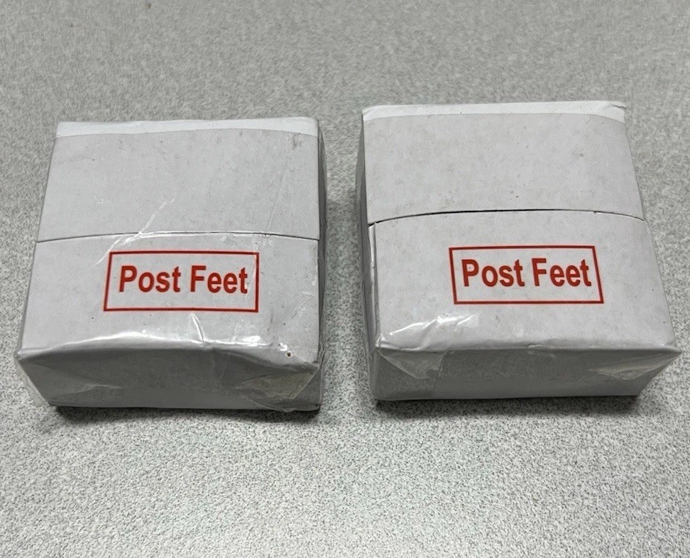 Set of 4 Chrome Wire Shelving Post Feet, Fits ULINE Shelf Posts - Free Shipping