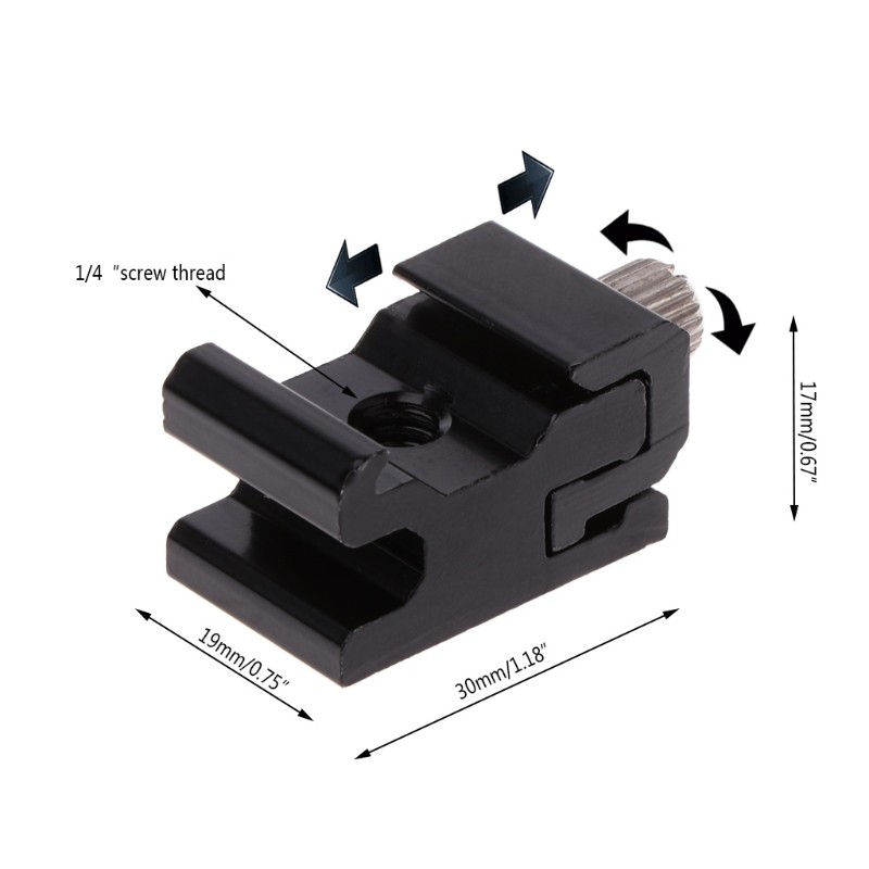 Hot Shoe Flash Bracket Stand Mount Adapter Trigger Holder Camera Accessories New