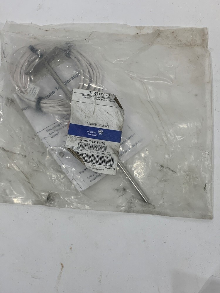 Johnson Controls TE-6311V-2G Duct Probe Temperature Sensor 8"