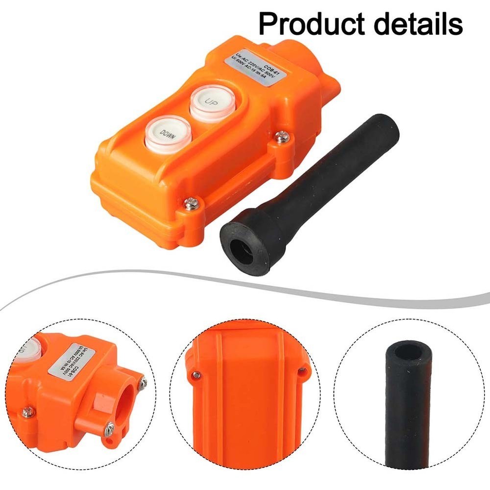 COB61 Crane Push Button Switch with Rainproof Design for Up Down Control
