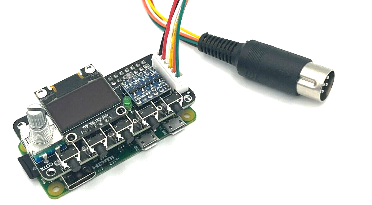 Commodore 1541 Emulator PI1541 HAT with ROTARY, OLED screen, USA Seller!