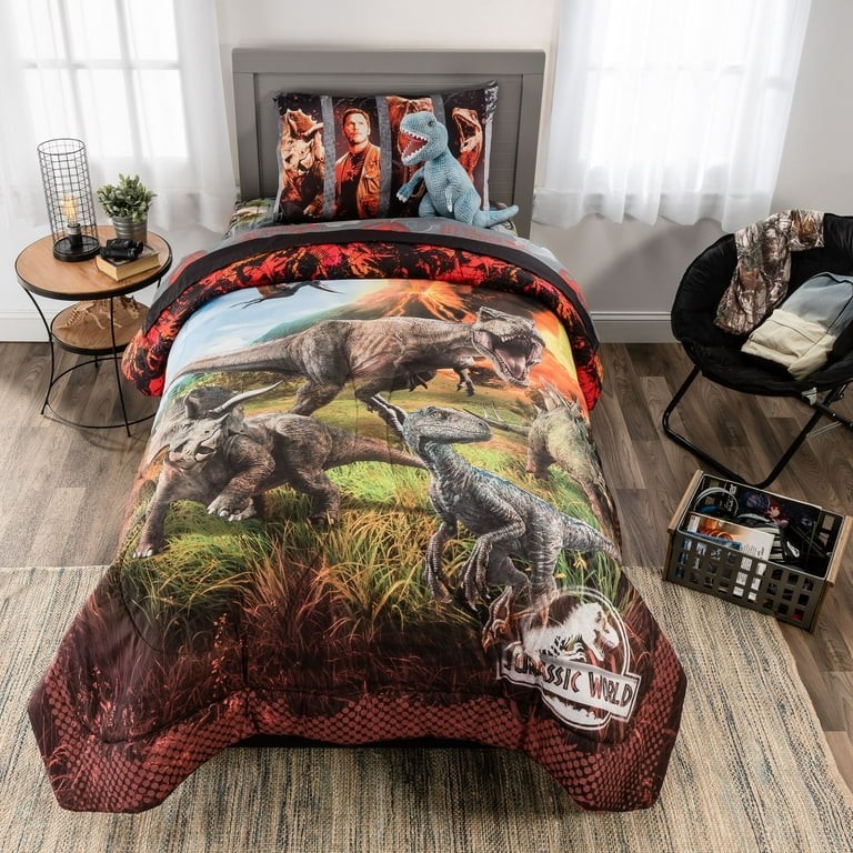 Jurassic World 2 "Eruption" Microfiber 2pc Twin/Full Comforter