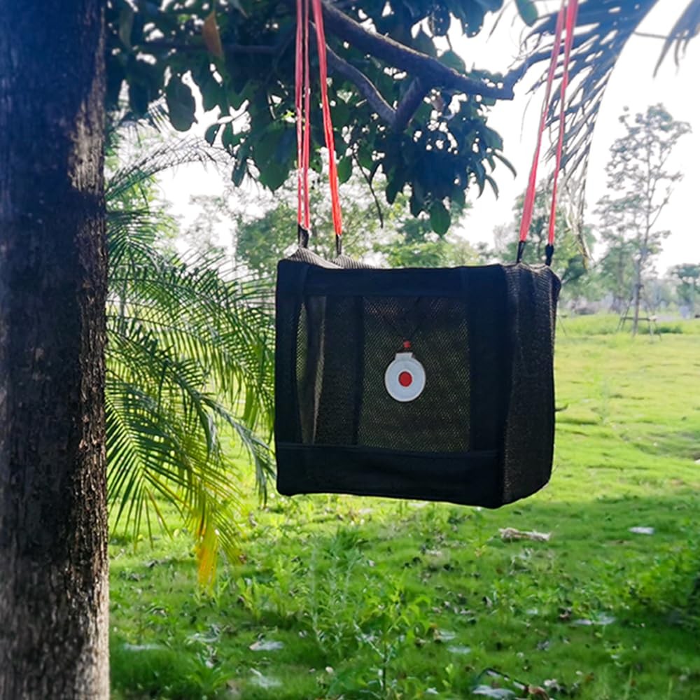 Slingshot Foldable Target Catch Box Set with 2 Bullseye for Practice Competit...