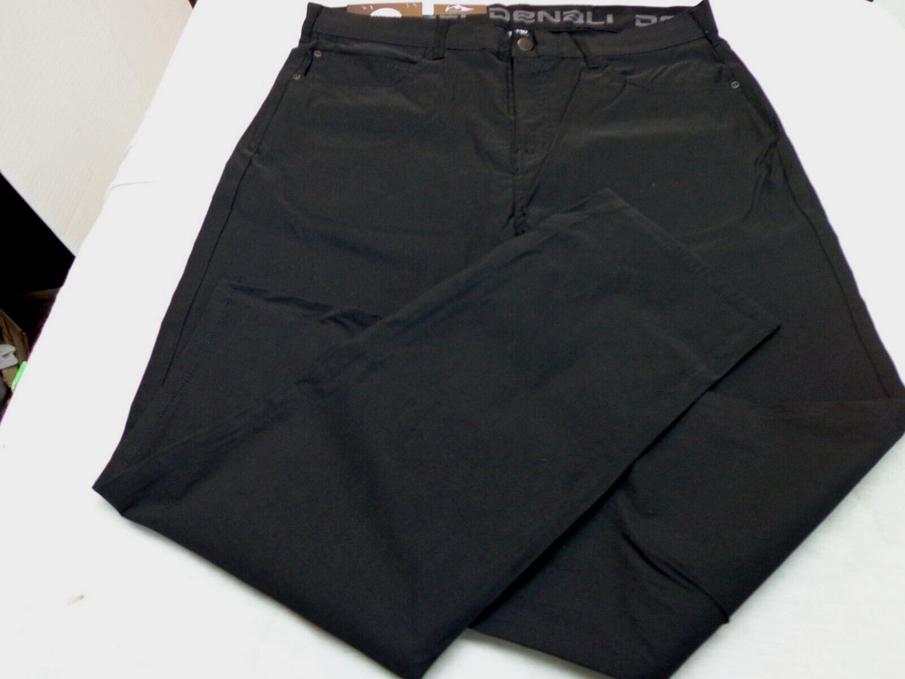 DENALI BLACK Soot Technical Stretch Pants NWT 36/30 MSRP $54