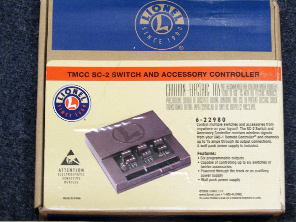 NEW Lionel Trainmaster Command TMCC Base-1 # 6-12911 & SC-2 Controller # 6-22980