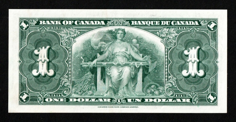 1937 Canada 1 Dollar Bill, UNC
