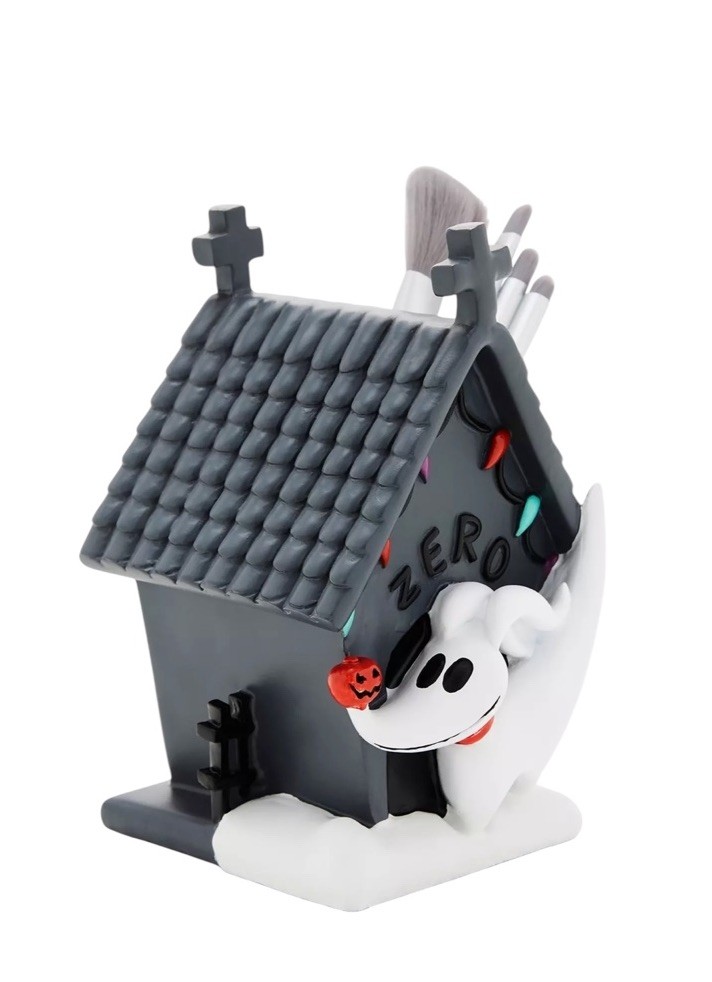 Disney The Nightmare Before Christmas Zero Doghouse Makeup Brush Holder and Set