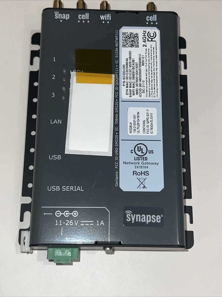 Synapse Wireless Inc SC020-040 Network Gateways