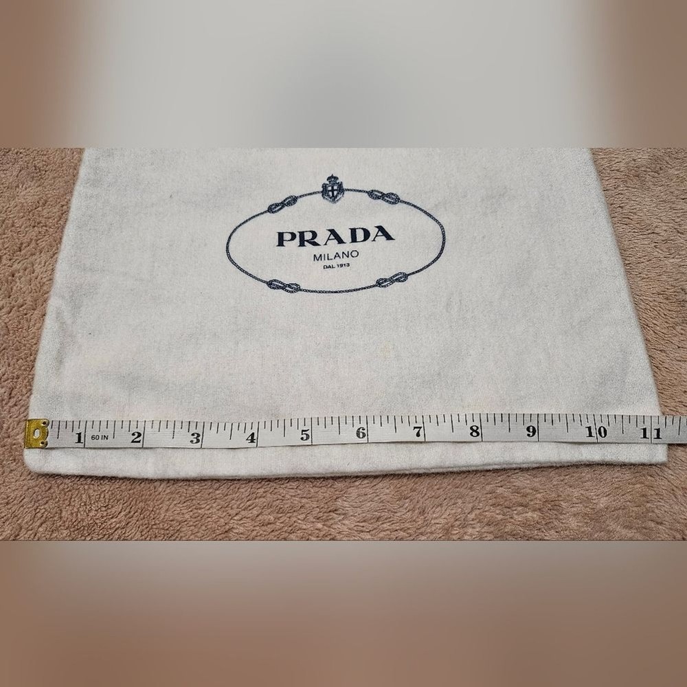Prada White Drawstring Bag