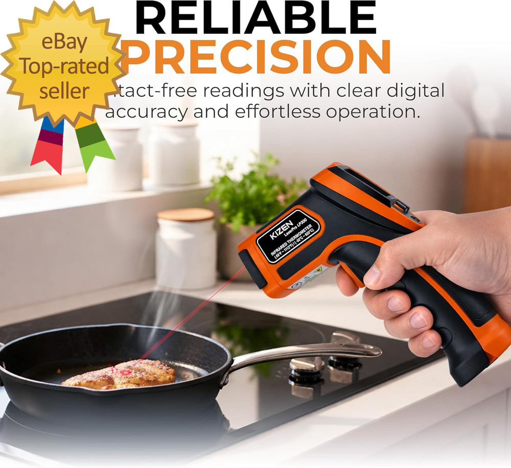 Infrared Temperature Gun - Handheld Surface Infrared Thermometer for Griddle