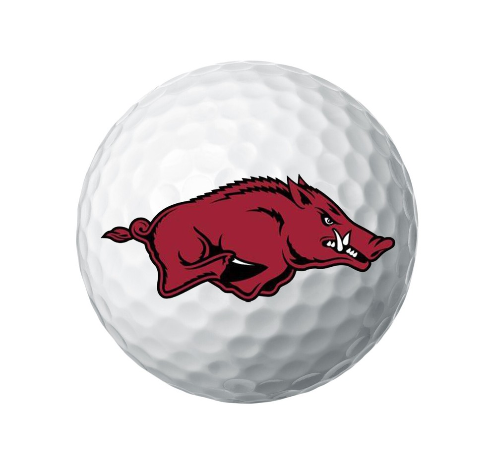 NCAA Arkansas Razorbacks • Golf Balls 12 pack • Titleist ProV1 • Refinished