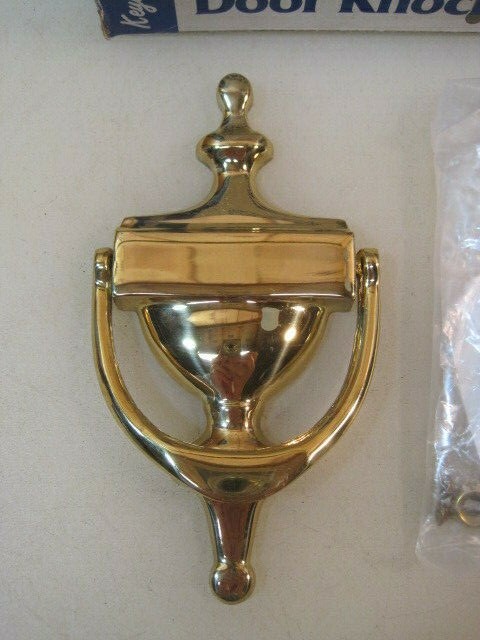 Vintage Solid Brass Door Knocker   B4391