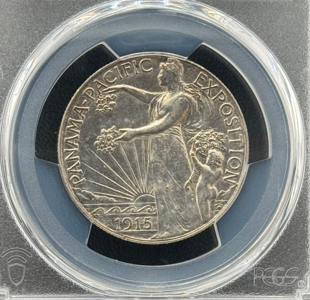 1915 S Panama-Pacific Commemorative Silver Half Dollar PCGS Almost Uncirculated