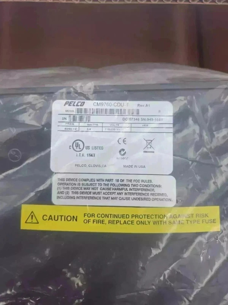 Pelco CM9760-CDU-T Matrix Code Distribution Unit NEW-OPEN BOX