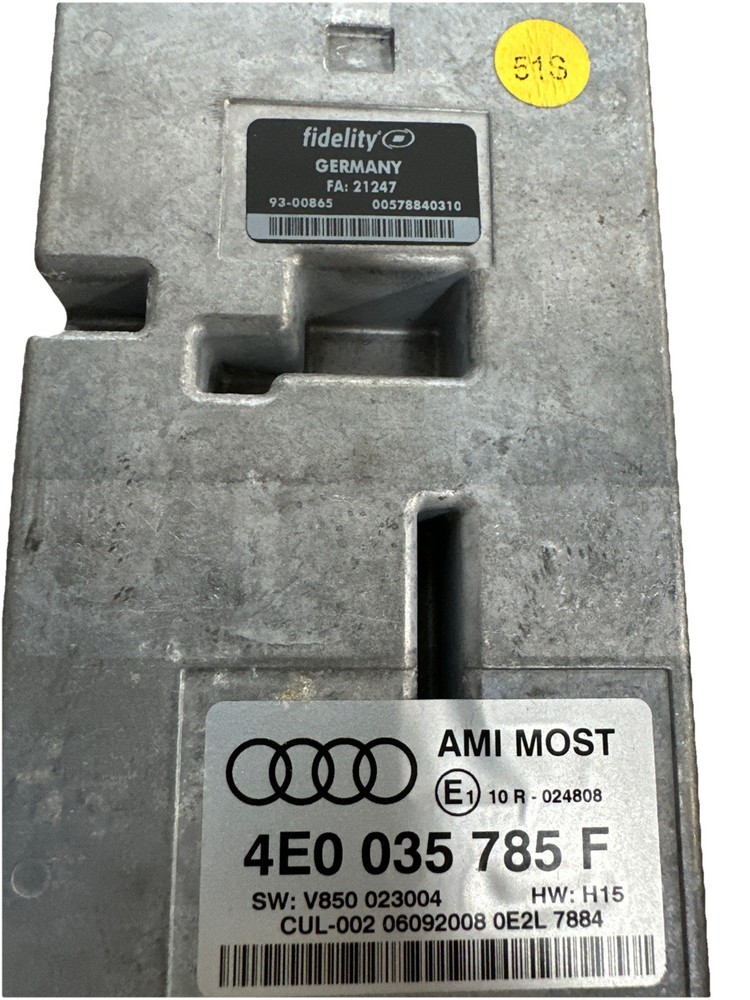 2004-2010 AUDI A4 A5 A6 A8 Q7 AMI MUSIC INTERFACE CONTROL MODULE 4E0035785F OEM