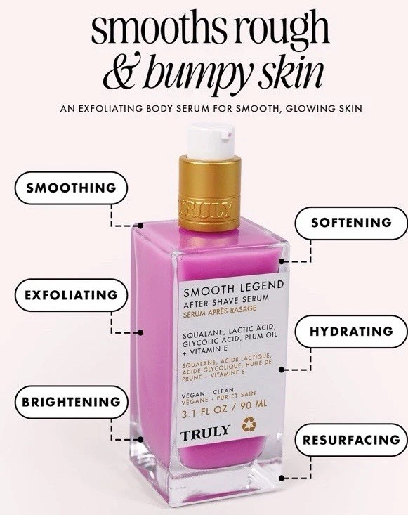 Truly Smooth Legend After Shave Serum Squalene 3.1oz/90mL FULL SZ $33 Smoothing