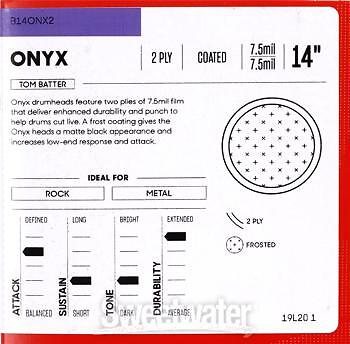 Evans Onyx Series Drumhead - 14"