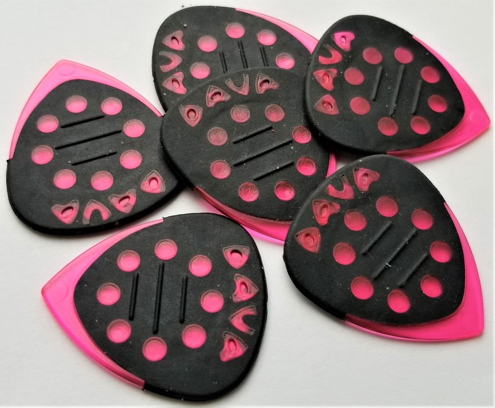 DAVA Control Grip Guitar PICKS (Reg size) 6 PACK - Gels