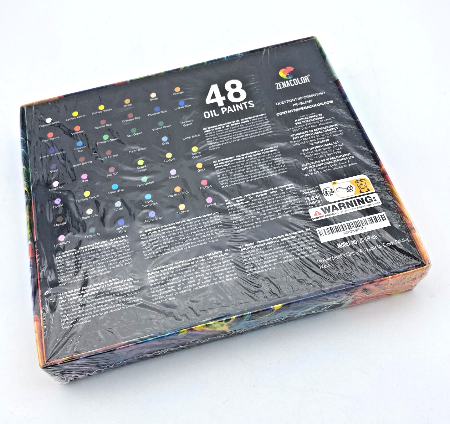 Zenacolor 48 Colors 12ml Tubes Oil Paint Set, Non Toxic, for Painting (NEW)