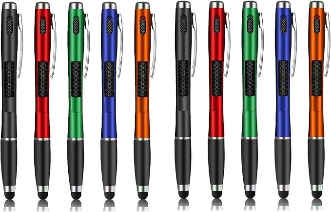 10 Pcs Stylus Pens with Light Tip 3-in-1 Multi-Function Capacitive Pen with L...