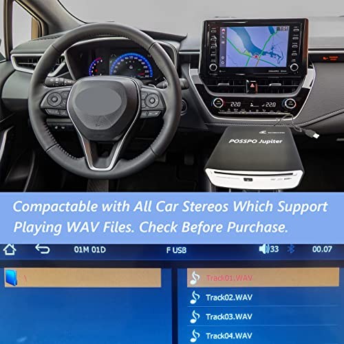 USB CD Player for Car Auto, Portable External CD DVD Player, USB Plug & Jupiter