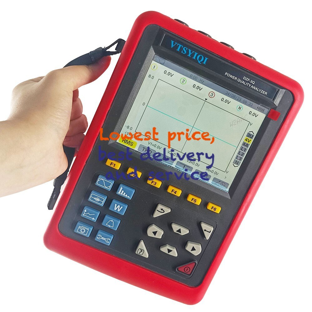 1xPower Quality Analyzer 3 Phase Power Quality Analyzer with Current 10A ~ 6000A