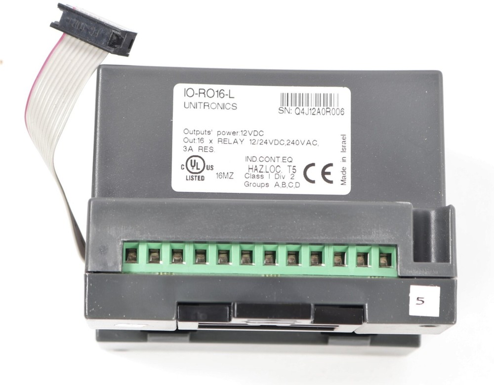 New IO-RO16-L Unitronics Computer Low Voltage I/O Expansion Module