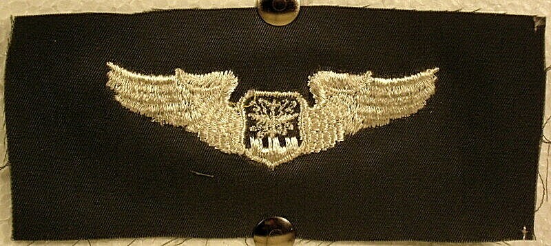 US Air Force Basic Navigator Wings Flight Suit Green Badge Insignia Patch