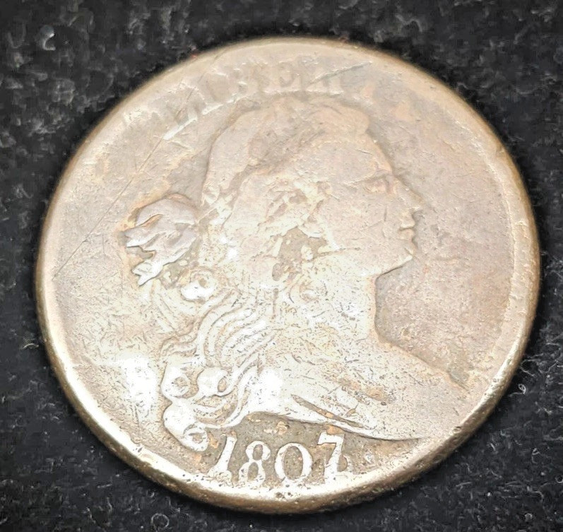 1807/6 Draped Bust Large Cent / Very Good