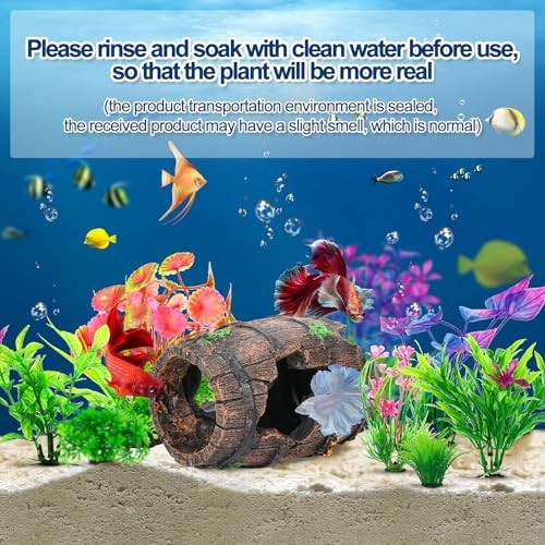 Fish Broken Barrel Decor Fish Tank Decorations Betta Fish Tank
