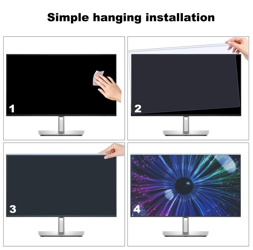 2 Pack Anti-Blue Light & Anti-Scratch Screen Protector Shield for 23, 23.6, 2...