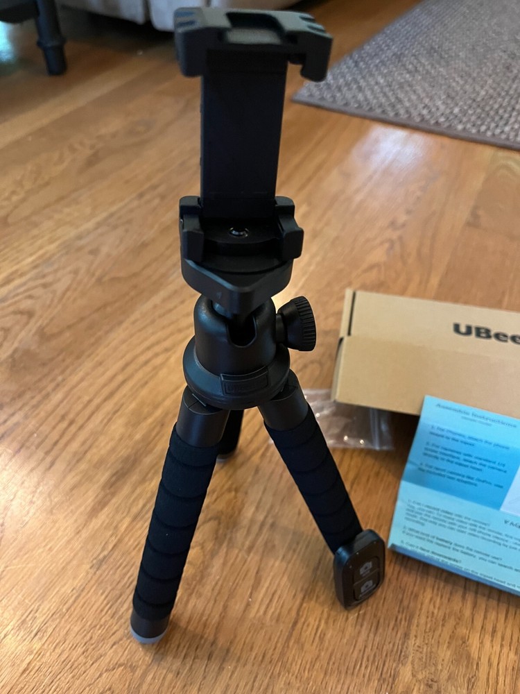 Ubeesize Portable Phone Tripod with Wireless Remote