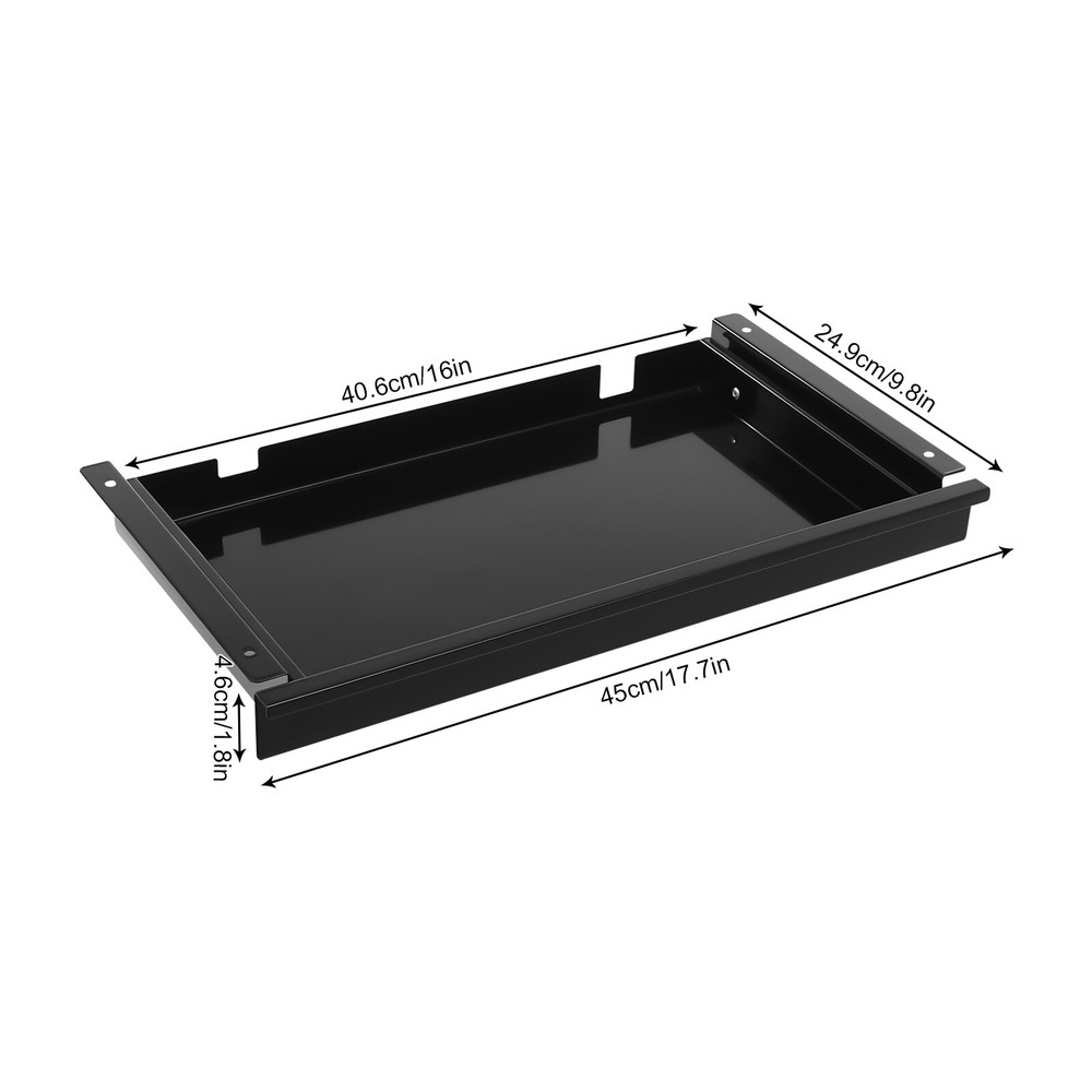 Under Desk Sliding Pull-Out Drawer Drawer Storage Organizer For Standing Desks