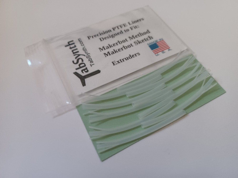 Teflon Guide Tubes or Makerbot Method Extruders (10 Pack)