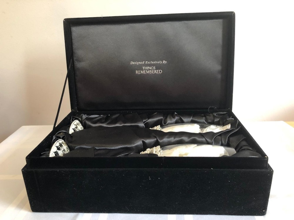 Wedding knife/server set & Champagne flute set
