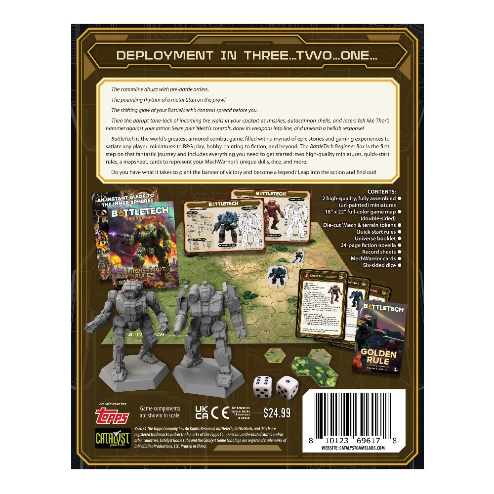 BattleTech Beginner Box 40th Anniversary Catalyst Game Labs RARE