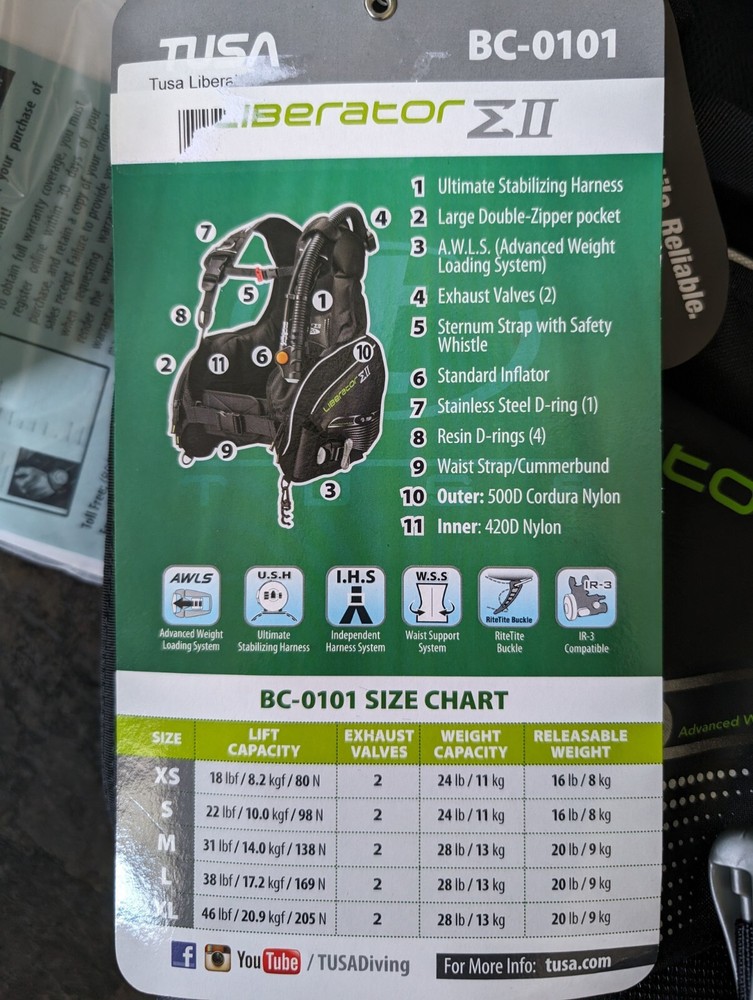Tusa Liberator Sigma II BCD