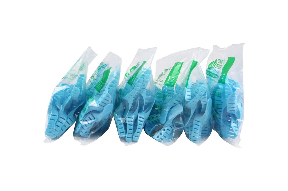 Disposable Impression Trays, Perforated # 2, Large Lower, 12 pcs / bag.
