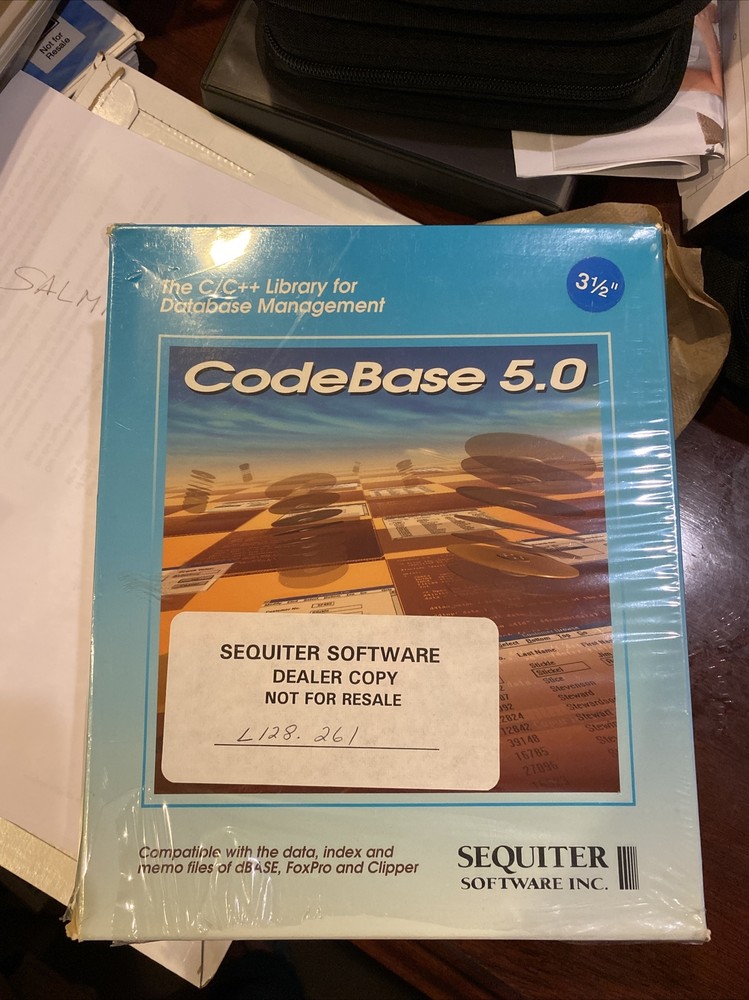 $5000 BRAND NEW CodeBase 5.0. The C:C++ Library For Database Management. NFR