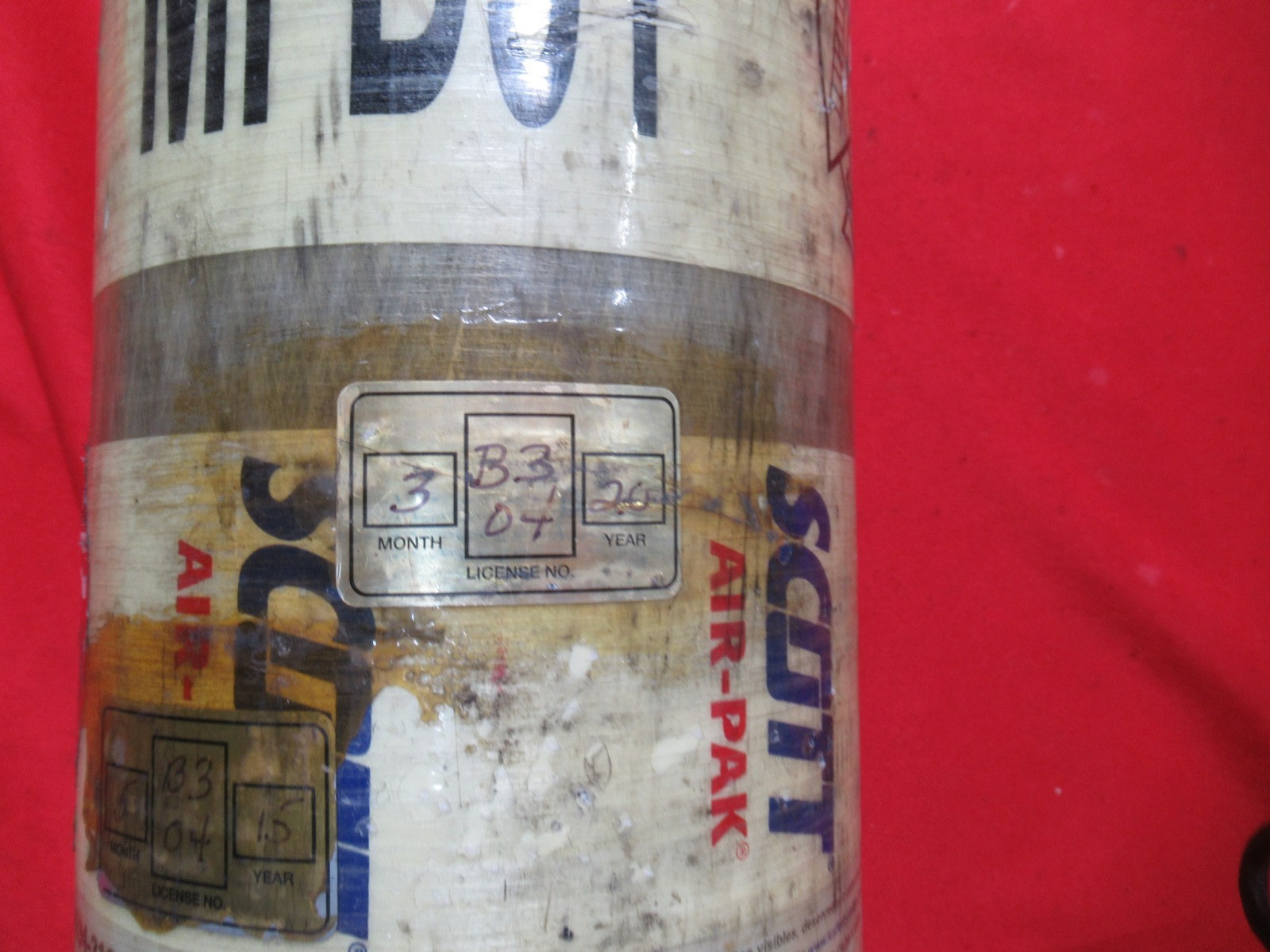 MFG 2010 SCOTT 4500PSI 45 Min SCBA Bottle Tank Cylinder CGA347 valve Air gun PCP