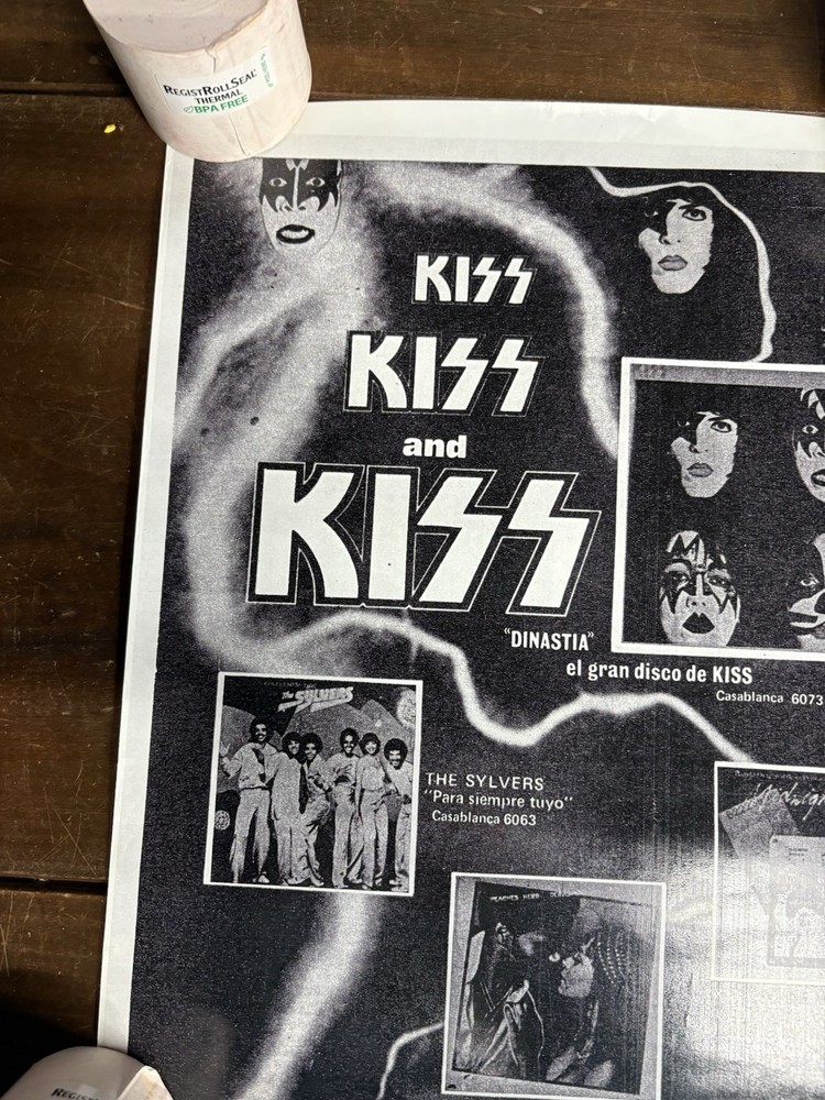 KISS SUPER RARE Spanish Promo Poster Repro