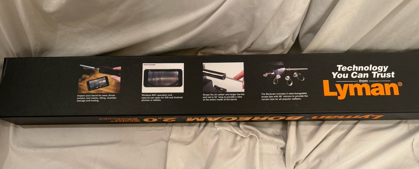 Lyman Borecam 2.0 : Wireless Bore Camera WiFi Barrel Camera, 26” Rod #04070