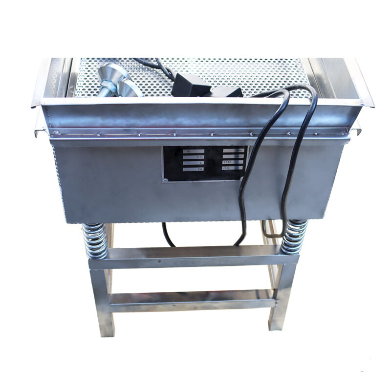 220V Stainless Steel Linear Vibrating Screen Double Layer with 3mm/6mm Screen