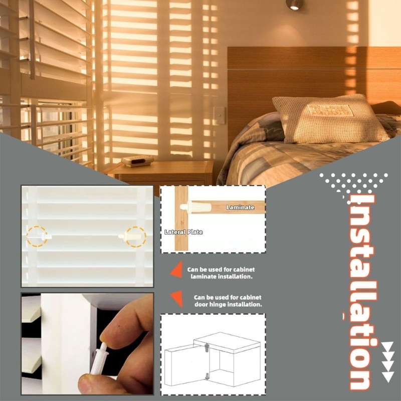 Plantation Shutter Louvers Staple For Various Blinds Simple Installation