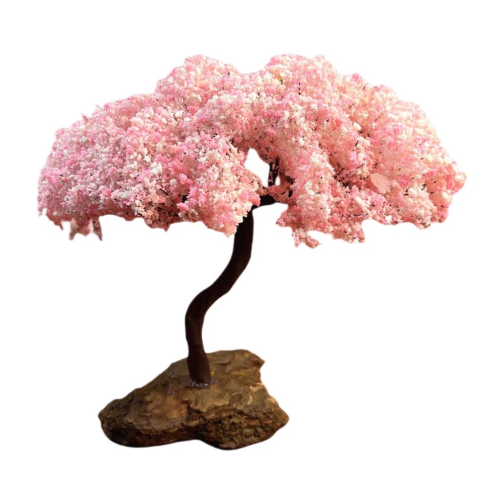 Tree Model Cherry Blossom Tree Simulated Mini Artificial Tree Ornament for