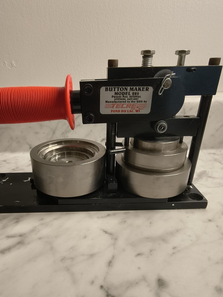 Tecre 2 1/4" Model 225 Button Machine for making pinbacks, magnets, keychains