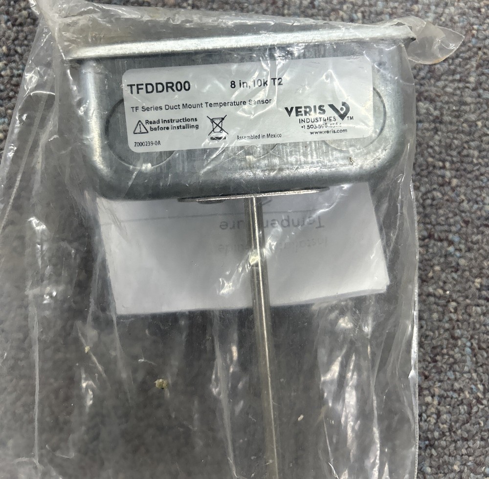 VERIS TFDDR00 Duct Mount Temperature Sensor 8"